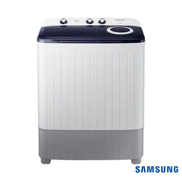 Samsung 6.5 Kg Semi Automatic Washing Machine with Double Storm Pulsator (Blue, WT65R2000HL) Front View