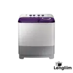 Samsung 7 Kg Semi-Automatic Washing Machine (Violet Lid, WT70M3200HL) Front View