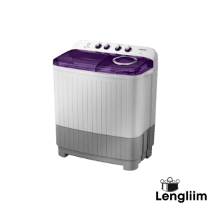 Samsung 7 Kg Semi-Automatic Washing Machine (Violet Lid, WT70M3200HL) Front Angle View