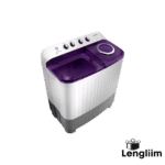 Samsung 7 Kg Semi-Automatic Washing Machine (Violet Lid, WT70M3200HL) Top Angle VIew