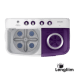 Samsung 7 Kg Semi-Automatic Washing Machine (Violet Lid, WT70M3200HL) Top VIew