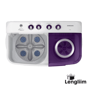 Samsung 7 Kg Semi-Automatic Washing Machine (Violet Lid, WT70M3200HL) Top VIew