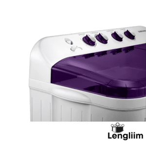 Samsung 7 Kg Semi-Automatic Washing Machine (Violet Lid, WT70M3200HL) Control Knob View 2