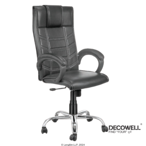 Decowell DC 217 High Back Revolving Office Chair Front Angle View