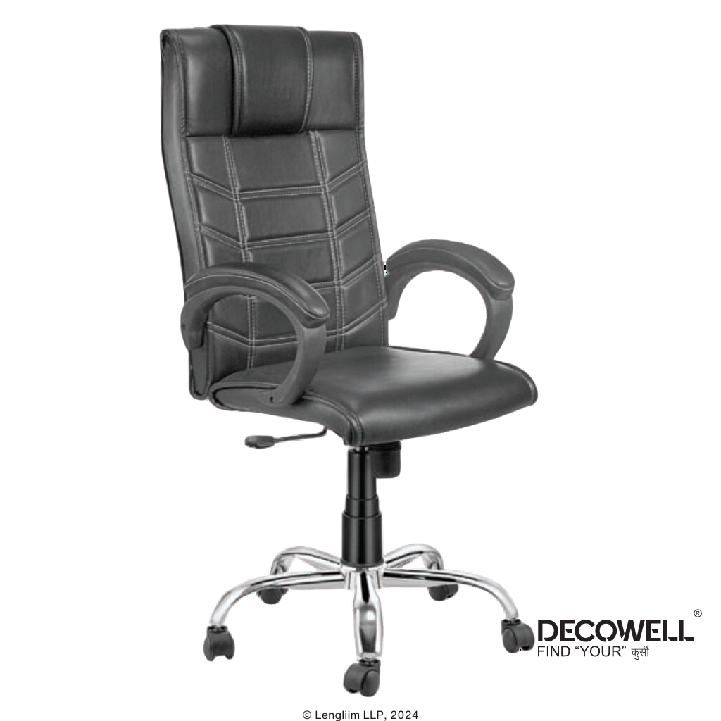 Decowell DC 217 High Back Revolving Office Chair Front Angle View