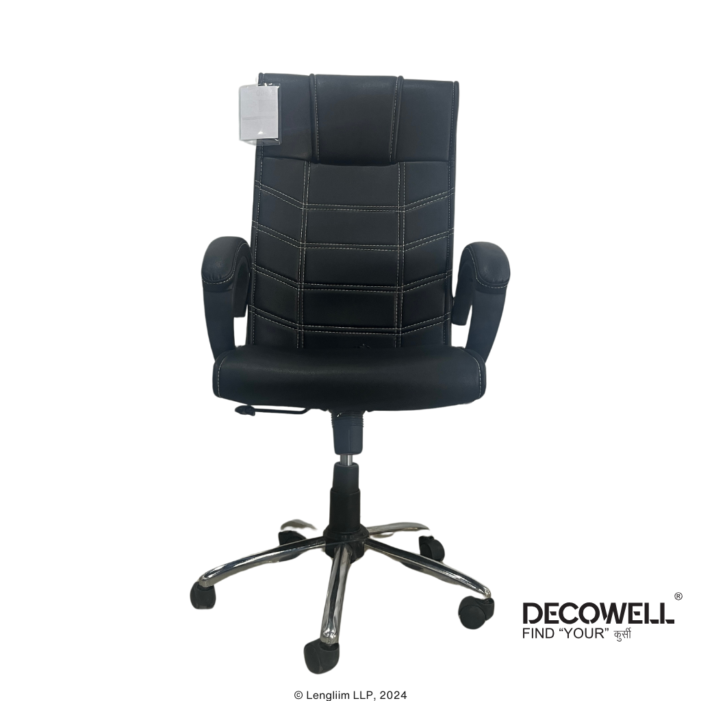 Decowell DC 217 High Back Revolving Office Chair Front View Seat High