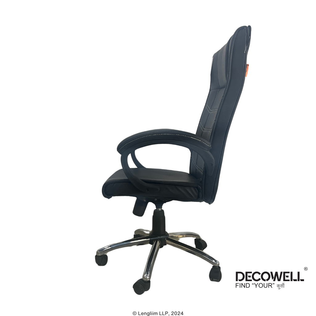 Decowell DC 217 High Back Revolving Office Chair Left View