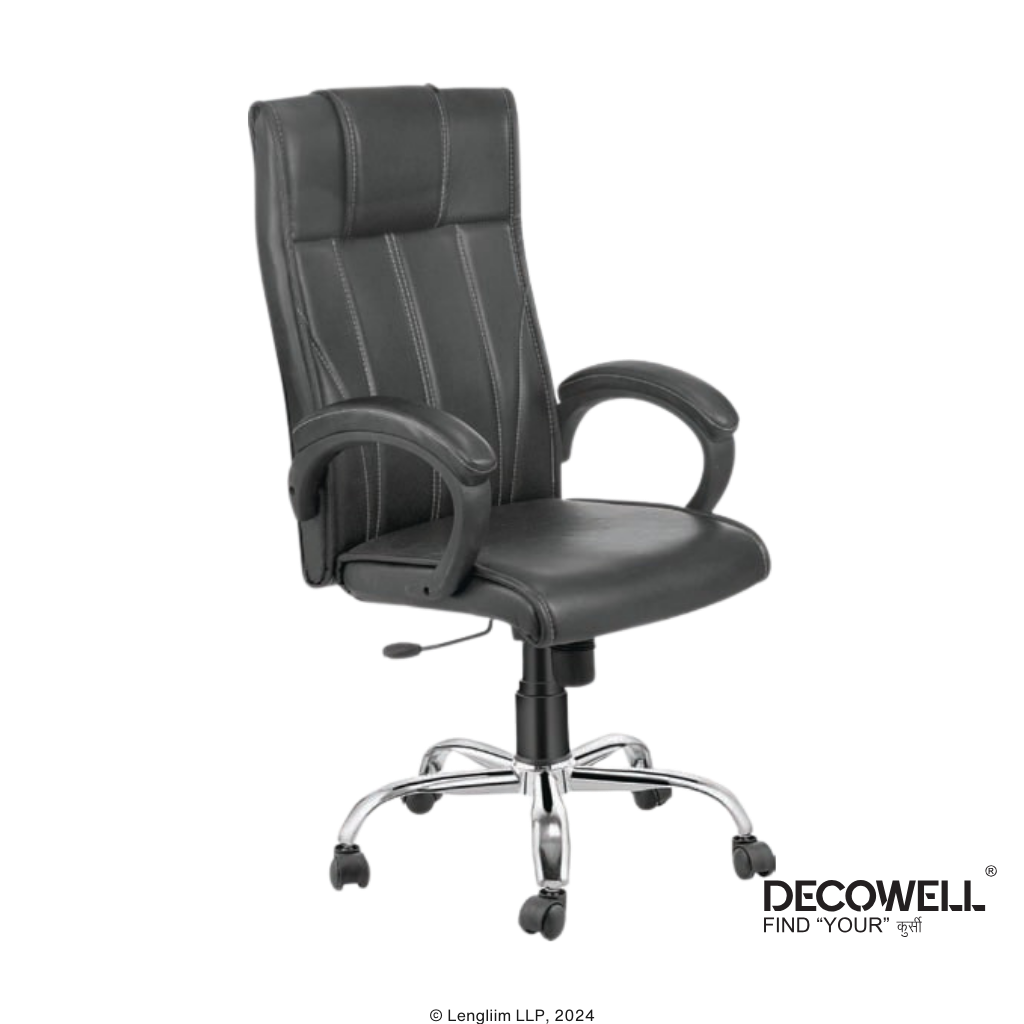 Decowell DC 219 High Back Revolving Office Chair Front Angle View