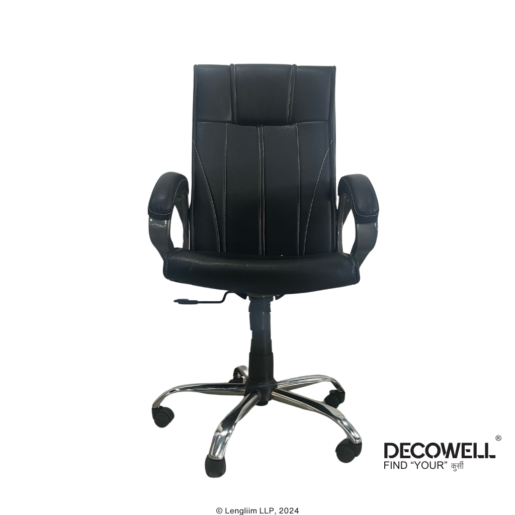 Decowell DC 219 High Back Revolving Office Chair Front View High