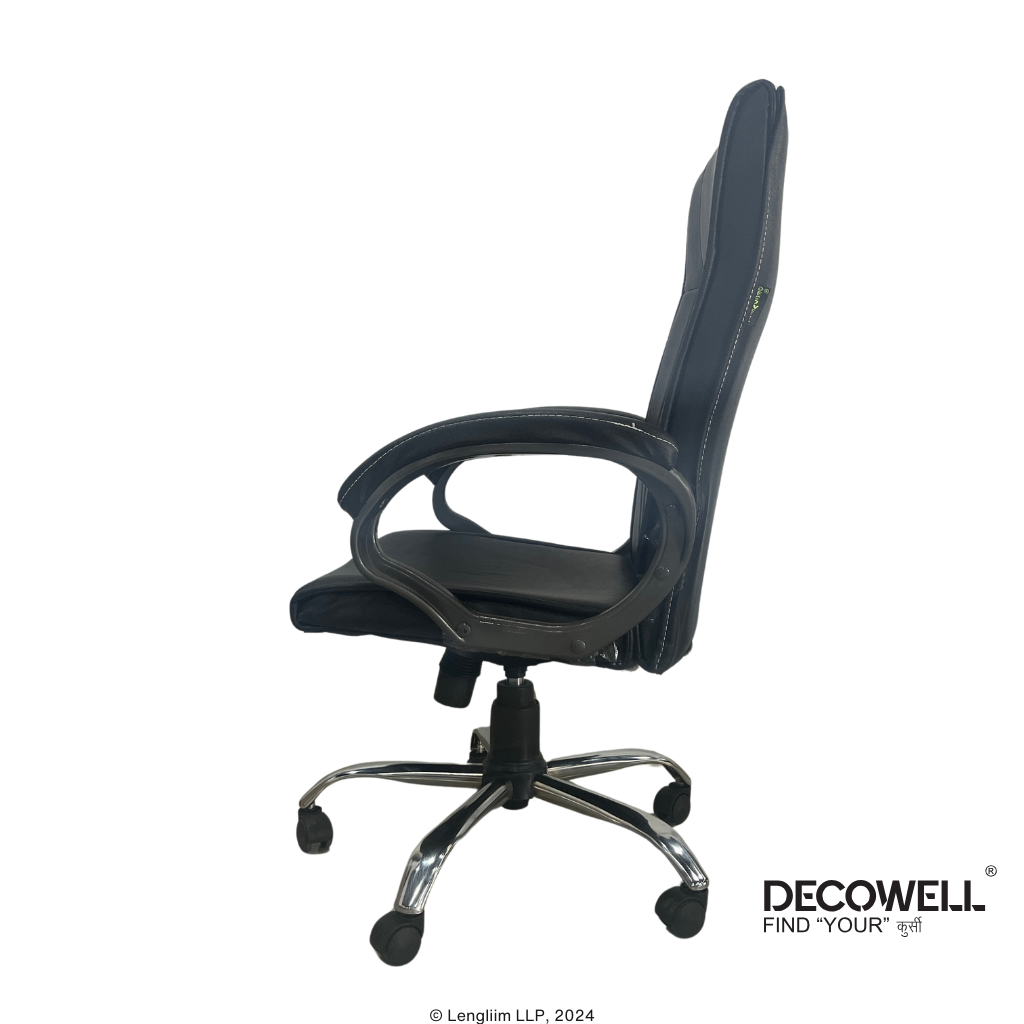 Decowell DC 219 High Back Revolving Office Chair Left View