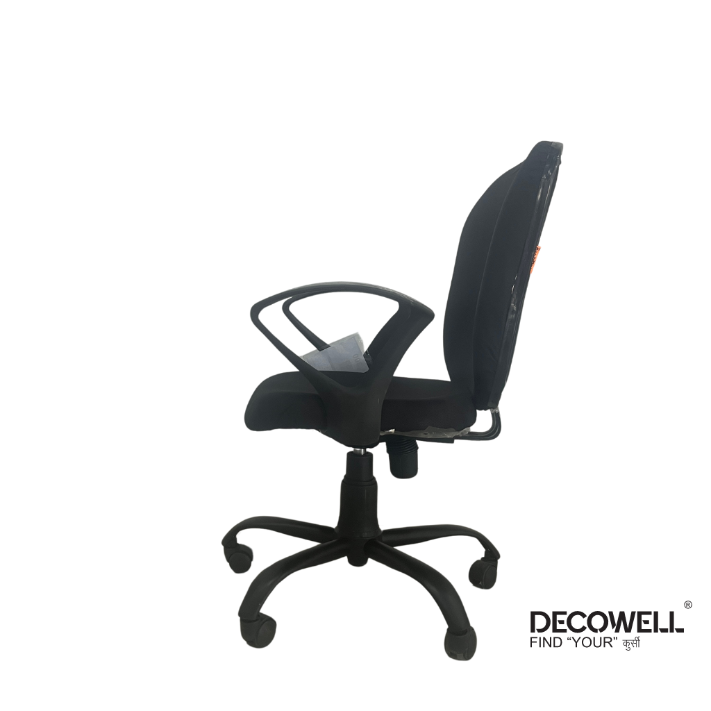 Decowell DC 80 Medium Back Office Chair Left View