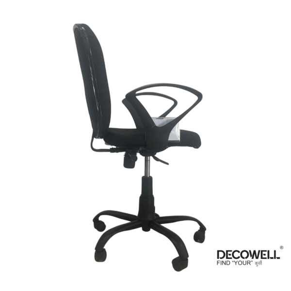 Decowell DC 80 Medium Back Office Chair Right View with Height High