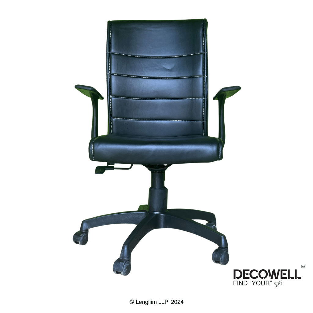 Decowell DC 81N Medium Back Office Chair Front View