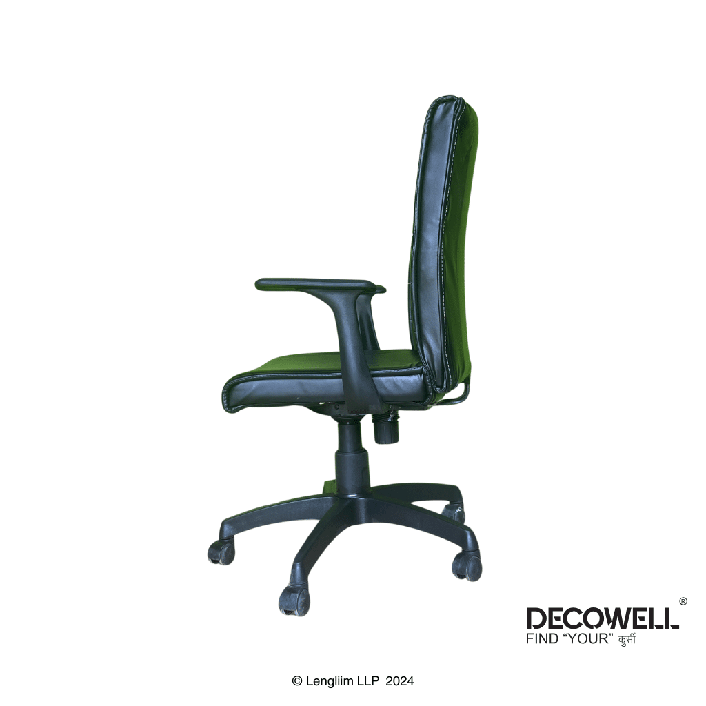 Decowell DC 81N Medium Back Office Chair Side View