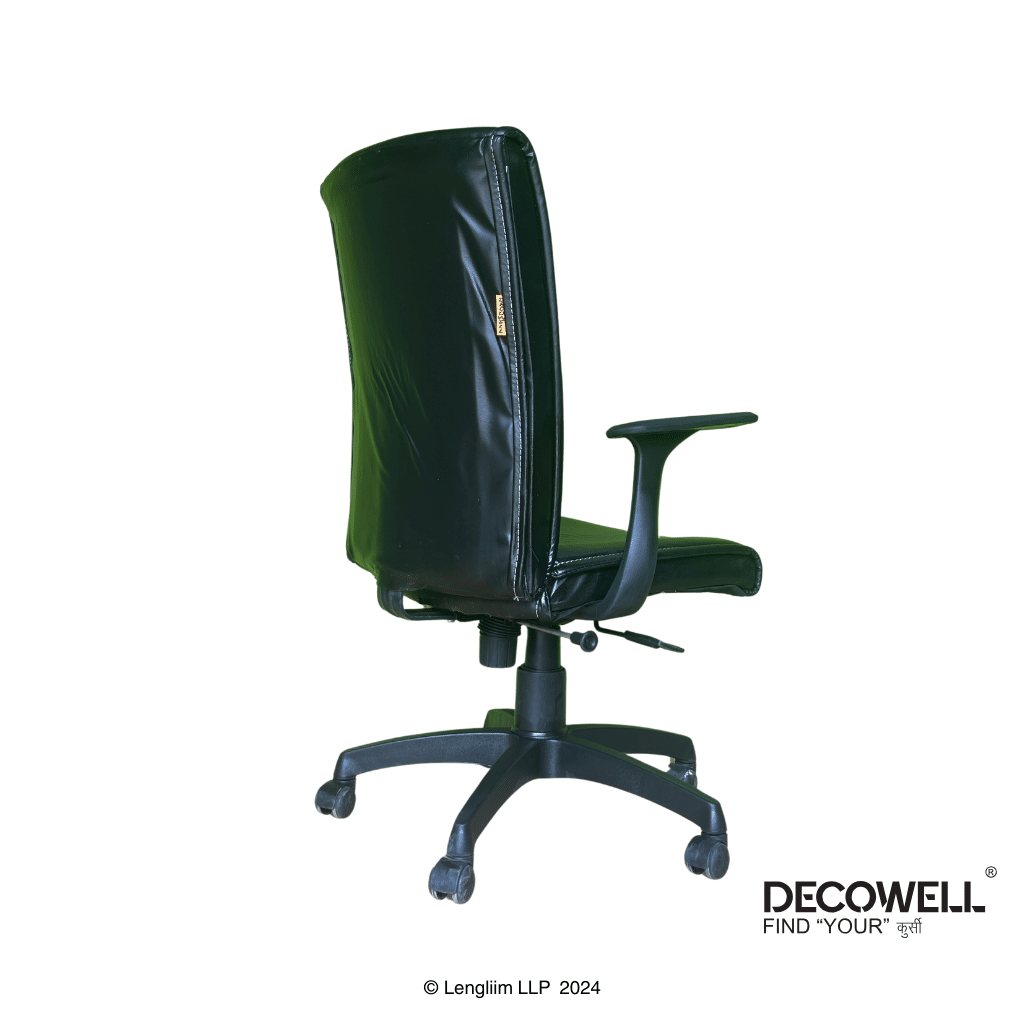 Decowell DC 81N Medium Back Office Chair Back Angle View