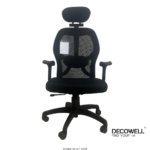 Dolphin DF 82 Mesh Office Chair (Adjustable Arms) Front View