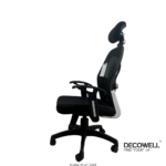 Dolphin DF 82 Mesh Office Chair (Adjustable Arms) Left View