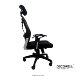 Dolphin DF 82 Mesh Office Chair (Adjustable Arms) Right View Low