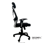 Dolphin DF 82 Mesh Office Chair (Adjustable Arms) Right View High