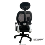 Dolphin DF 82 Mesh Office Chair (Adjustable Arms) Back View