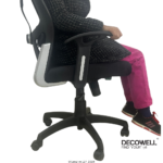 Dolphin DF 82 Mesh Office Chair (Adjustable Arms) Back Rest Adjustable Before