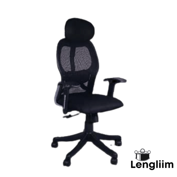 Desk chair with online adjustable arms