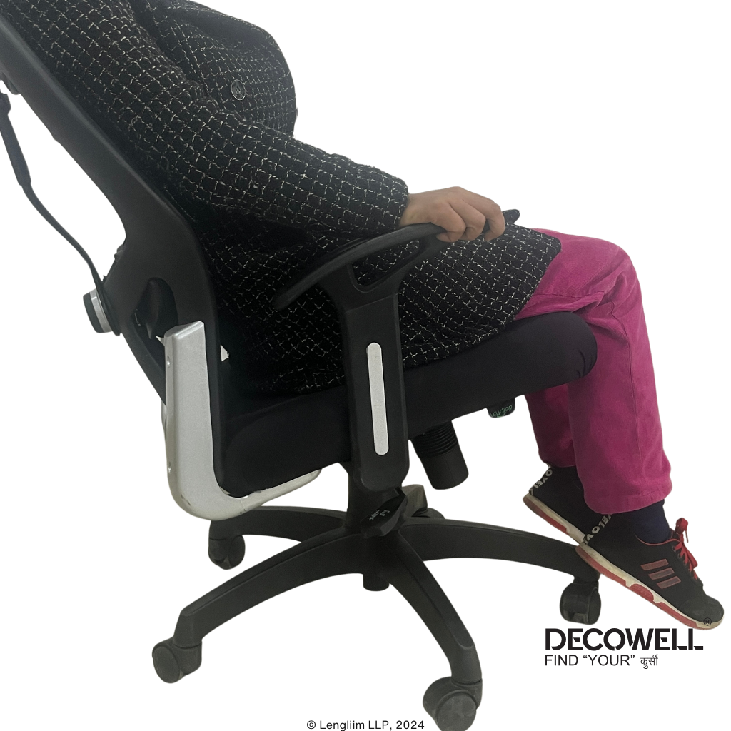 Dolphin DF 82 Mesh Office Chair (Adjustable Arms) Back Rest Adjustable After