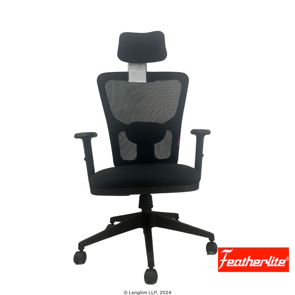 Featherlite Astro High Back Mesh Office Chair Front View