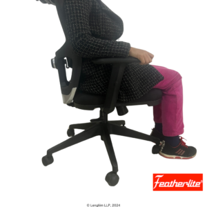 Featherlite Astro High Back Mesh Office Chair Back Rest Adjustable Before