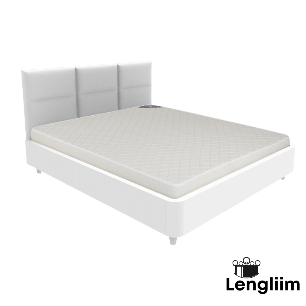 Godrej Interio Queen Size Mattress Sleepcot 78x60x4 Angle View on Bed