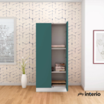 Godrej Interio Slimline 2 Door Almirah (2 Shelves, Textured Sea Pine) Front View