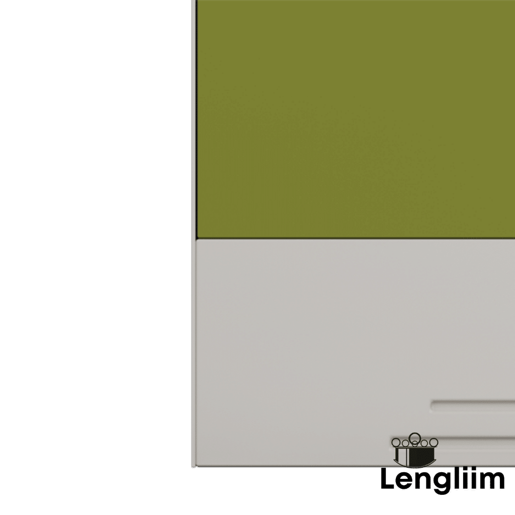Godrej Interio Slimline 2 Door Almirah (2 Shelves, Textured Green Leaf) Bottom View