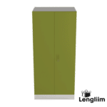 Godrej Interio Slimline 2 Door Almirah (2 Shelves, Textured Green Leaf) Top Angle View