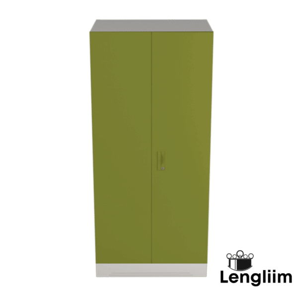 Godrej Interio Slimline 2 Door Almirah (2 Shelves, Textured Green Leaf) Top Angle View