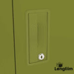 Godrej Interio Slimline 2 Door Almirah (2 Shelves, Textured Green Leaf) Door Handle View