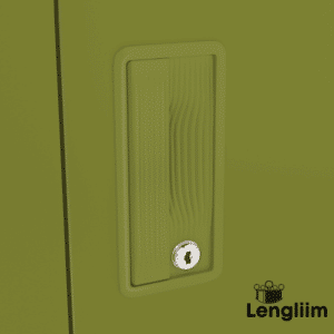 Godrej Interio Slimline 2 Door Almirah (2 Shelves, Textured Green Leaf) Door Handle View