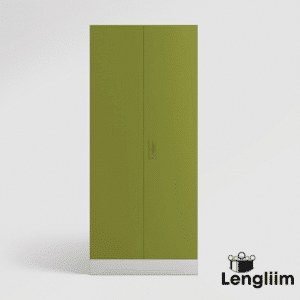 Godrej Interio Slimline 2 Door Almirah (4 Shelves, Textured Leaf Green) - Image 2