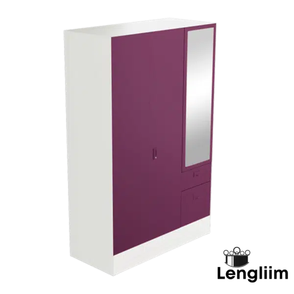 Godrej Interio Slimline Blend (Textured Soft Purple) Front Angle View