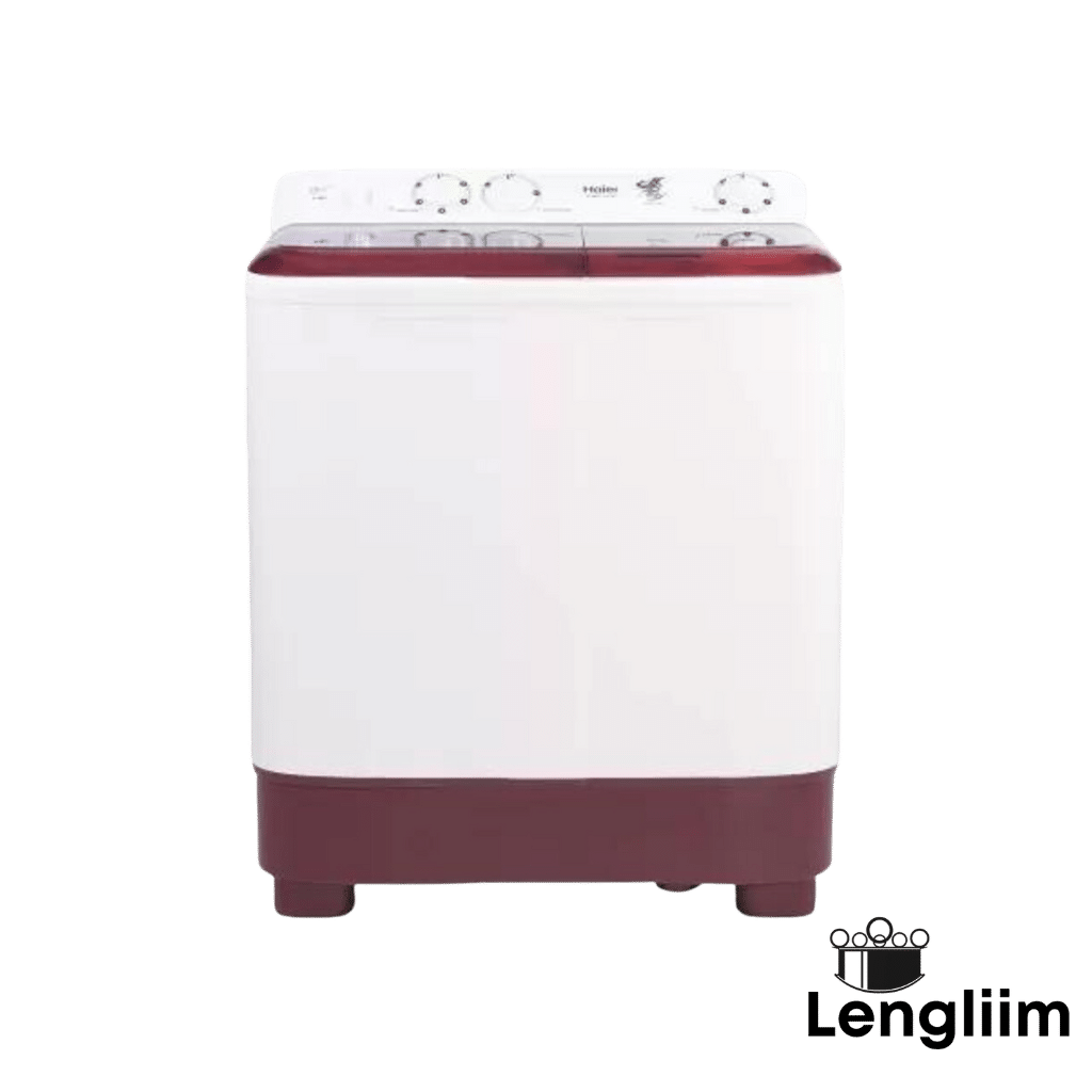 Haier 7 Kg Semi Automatic Washing Machine (Red, HTW701187BTN) Front View