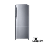 Samsung 183 Liters 2 Star Single Door Fridge (Inox, RR20C2712S8) Front Image