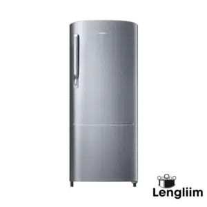 Samsung 183 Liters 2 Star Single Door Fridge (Inox, RR20C2712S8) Front Image
