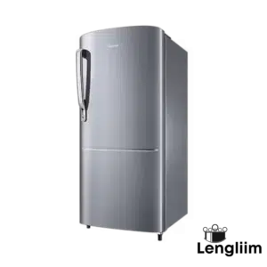 Samsung 183 Liters 2 Star Single Door Fridge (Inox, RR20C2712S8) Front Angle Image