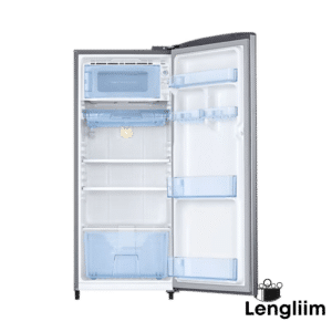 Samsung 183 Liters 2 Star Single Door Fridge (Inox, RR20C2712S8) Front Open Door View