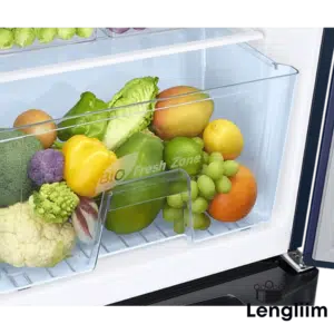 Samsung 183 Liters 3 Star Single Door Fridge (Base Stand, Urban Tropical Blue, RR20C2823VB) Vegetable Box