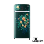 Samsung 189 Liters 5 Star Single Door Fridge (Orange Blossom Green, RR21C2E25NL) Front View