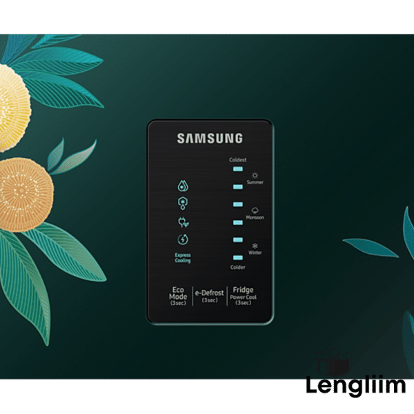 Samsung 189 Liters 5 Star Single Door Fridge (Orange Blossom Green, RR21C2E25NL) Digit Touch