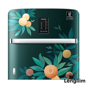 Samsung 189 Liters 5 Star Single Door Fridge (Orange Blossom Green, RR21C2E25NL) Front Control Touch View