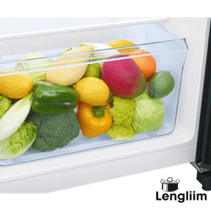 Samsung 189 Liters 5 Star Single Door Fridge (Orange Blossom Green, RR21C2E25NL) Vegetable Box