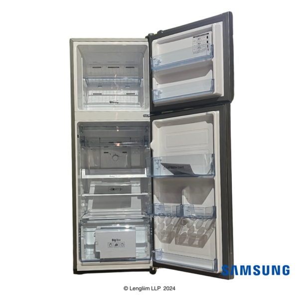 Samsung 236 Liters 2 Star Double Door Frdige (Elegant Inox, RT28C3042S8) Real Front View with Door Open