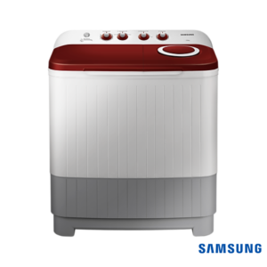 Samsung 7 Kg Semi-Automatic Washing Machine (Wine Red Lid, WT70M3000HP) Front View